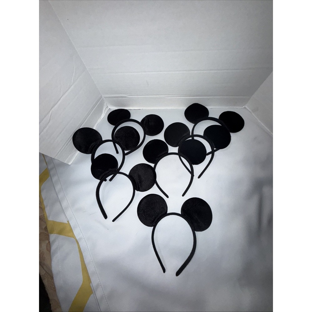 Mickey Mouse Ears , Felted ,handmade, Lot Of 7 , Vacation Or Halloween , Cosplay